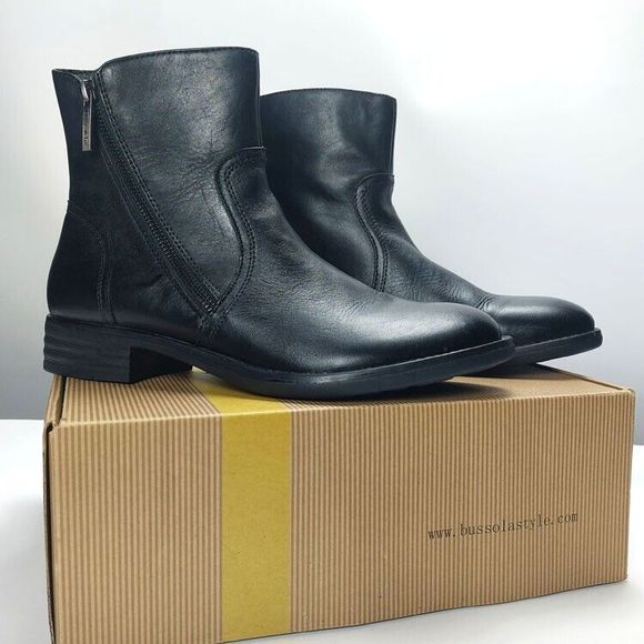 Bussola Ankle Boots Women’s 40 Trapani Trudy Super Soft Black in Original Box - Picture 1 of 12